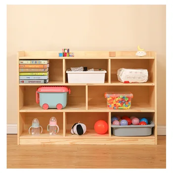 Montessori Classroom Furniture Set Wooden Daycare Center Storage Cabinet for Nursery Preschool Kids' Playroom Bedroom