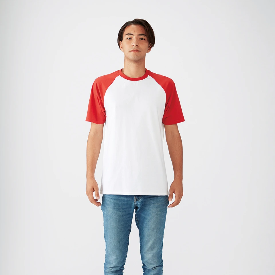 High Quality Blank Raglan T Shirt 