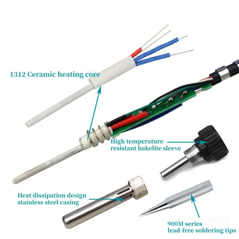 YUANPIN 936 Soldering Station Electronic Professional 60W Soldering Iron Tools Repair Cell Phones 220V Soldering Tips 900