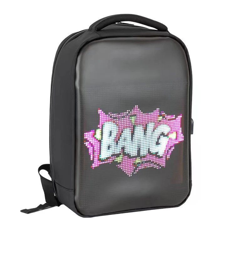 Custom Mobile Digital Signage Billboard Led Display Backpack Motorcycle Light up Led Advertising Screen Digital Backpack