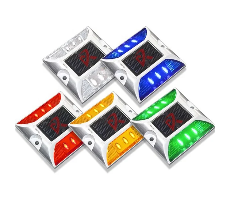 Алюминиевый кошачий глаз, дорожный центр, светодиодные солнечные дорожные маркеры, солнечный предупреждающий светодиодный фонарь, мигающий штифт