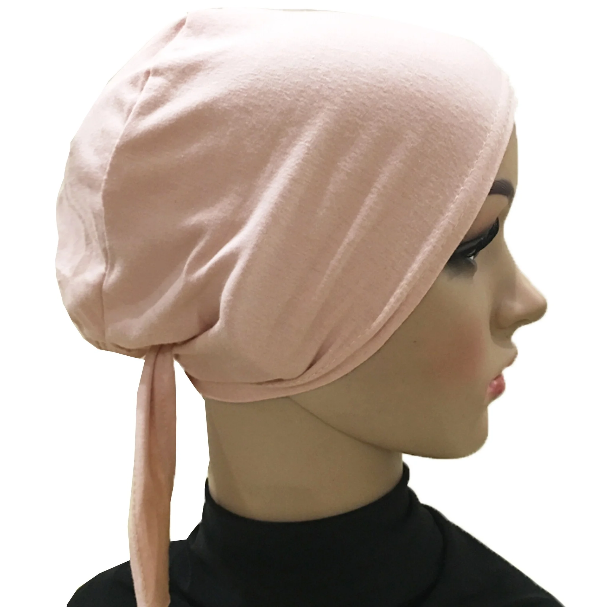 Wholesale Bonnet for Hijab Simple Plain Black Underscarf