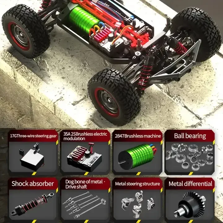 SCY 16106pro 高速 1:16 4WD 70KM/H RTR デザート ラジコン RC ロック