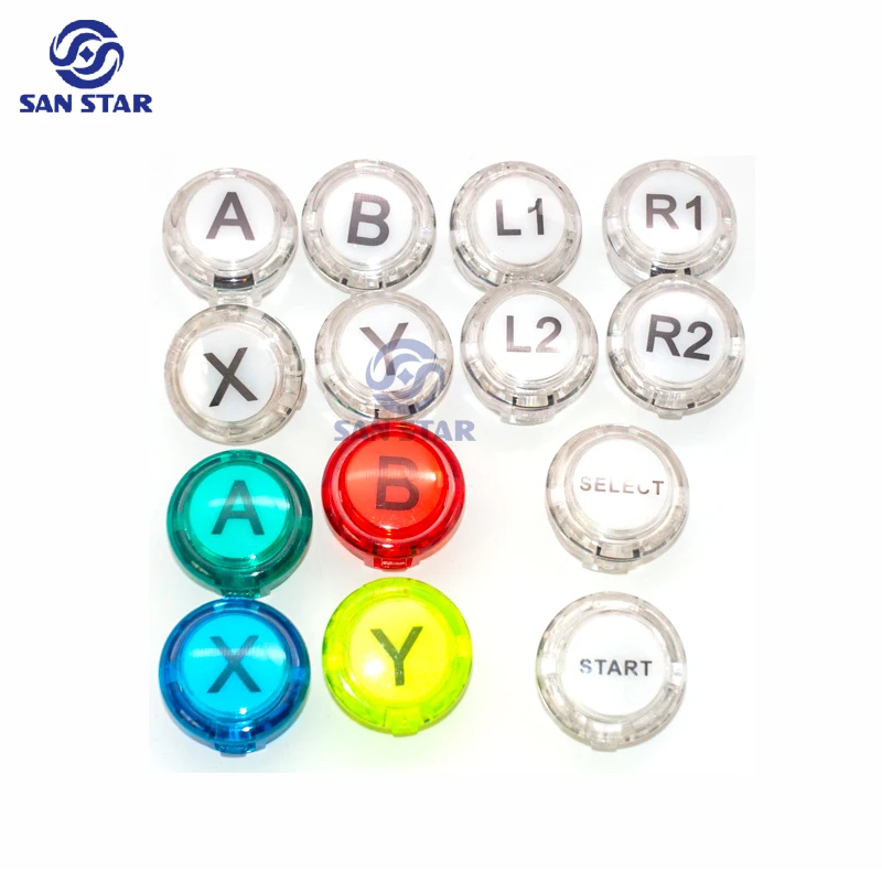 Push Buttons NOT LED SANWA Style Cherry MX Microswitch Logo X Y