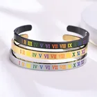 Bracelet Engraved Cuff Bracelet PERIMADE Personalized Rainbow Roman Numerals Bangle Bracelet For Gay Lesbian LGBTQ Engraved Cuff Bracelet Love Jewelry