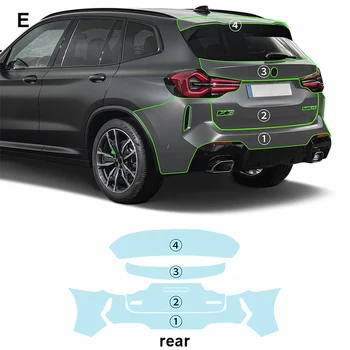 For BMW X3 M-sport M G01 each part of the film TPU PPF pre-cut car anti-scratch self-healing transparent paint protective film