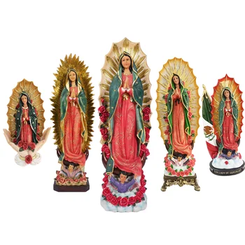 Hot Sale Resin Multiple sizes Religious Statues Catholic gifts Virgin Virgen de  our lady of Guadalupe statues