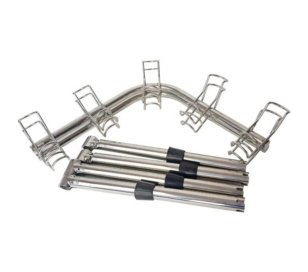 corner fishing rod holder