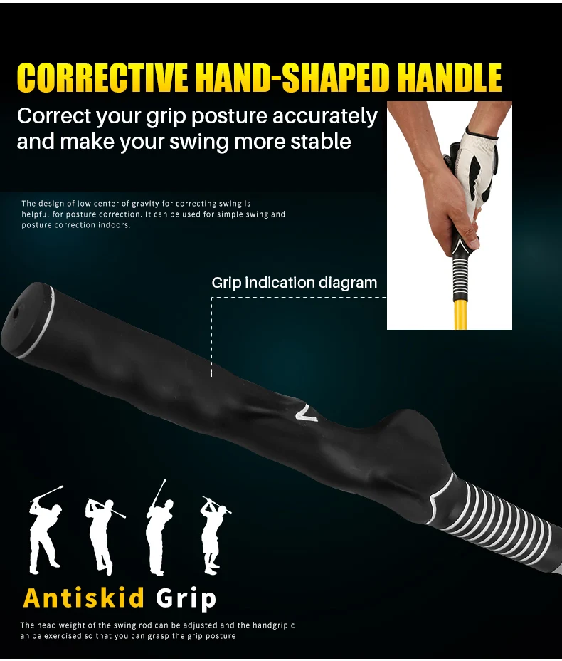 Pgm Doubleheaded Golf Swing Stick Swing Trainer Golf Swing Bar Buy
