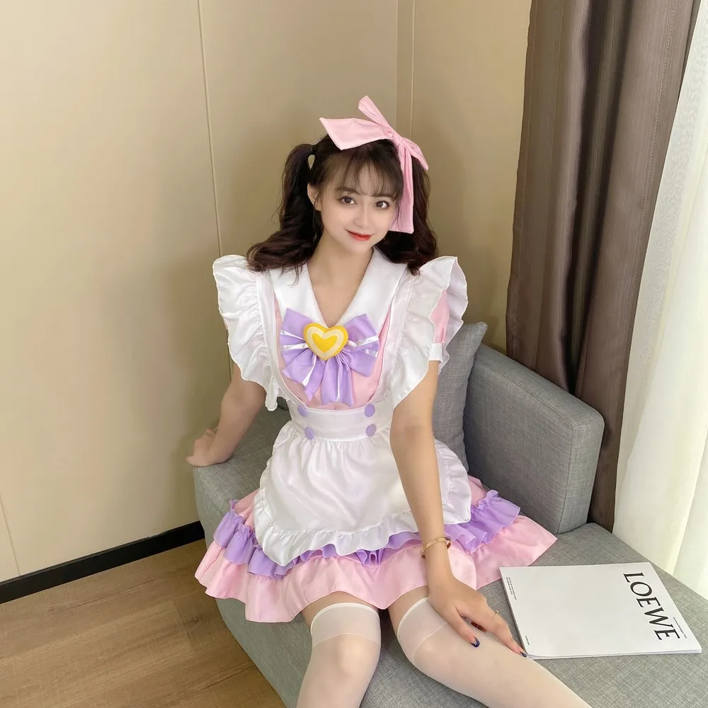 Las mujeres traje de sirvienta dulce Lolita gótico vestidos Anime Cosplay  delantal de disfraz vestido uniformes de talla grande disfraces de  Halloween| Alibaba.com