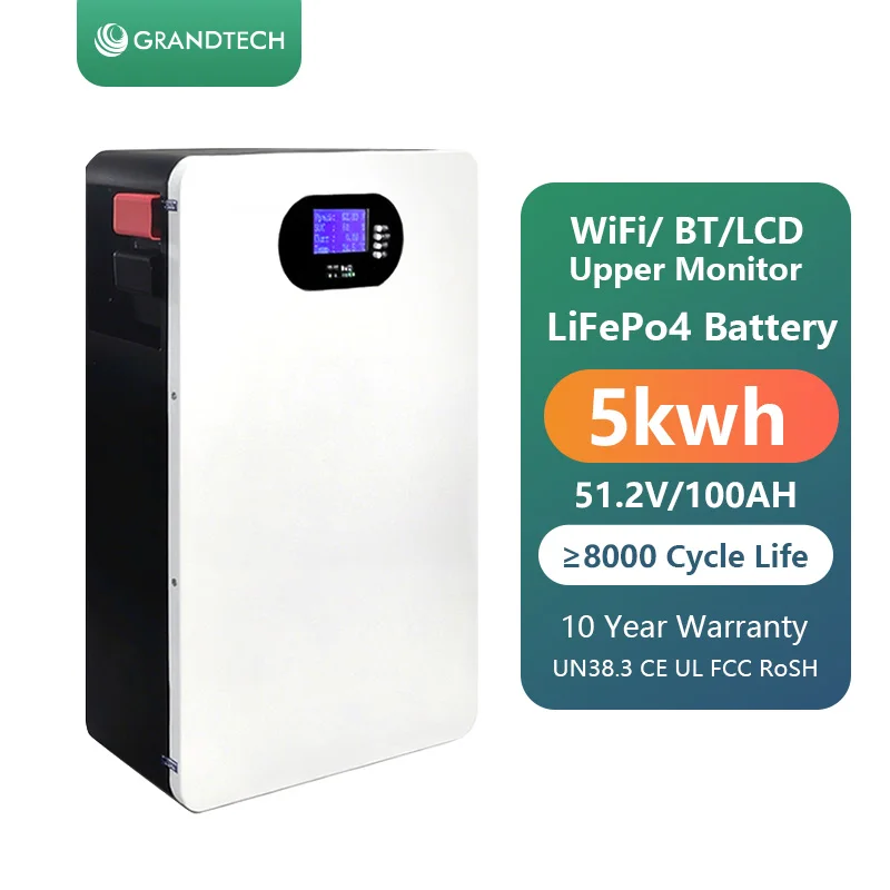 Màn Hình LCD Cảm Ứng - Giá Tốt Nhất - Trực Tiếp Từ Nhà Máy, Sản Phẩm Mới Về 200Ah 280Ah 10kWh 48V Pin LiFePO4 Bộ Pin Năng Lượng Mặt Trời