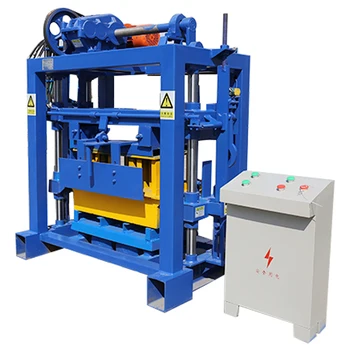 Portable Qtj4 40 Concrete Interlocking Brick Machine Qt4-40 Concert Block Machine