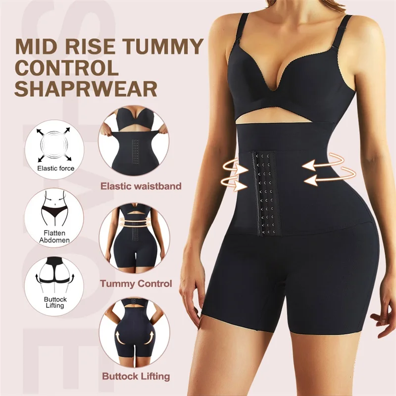 Wholesale Plus Size Women Full Body Corset Belt Butt Lift Panti High Waist Trainer Shaper Wear Tummy Control Shapewear details
