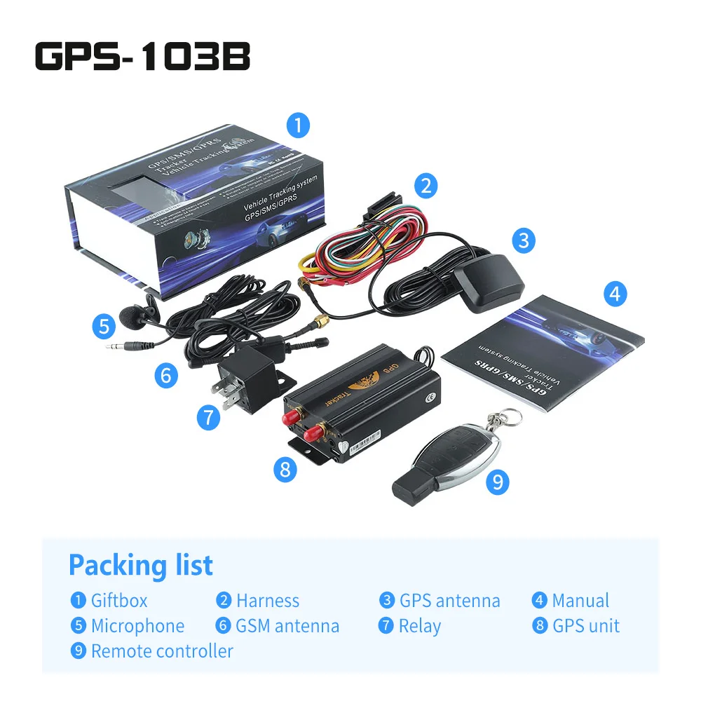 China Coban Best Selling Smart tracker Gps Tk103 with 10 Years Platform of Baanool Iot for Vehicle Tracking System