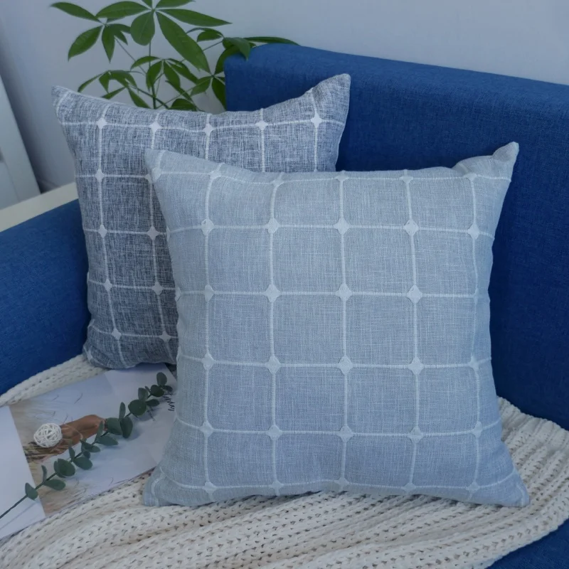 Embroidered Linen Cushion Cover