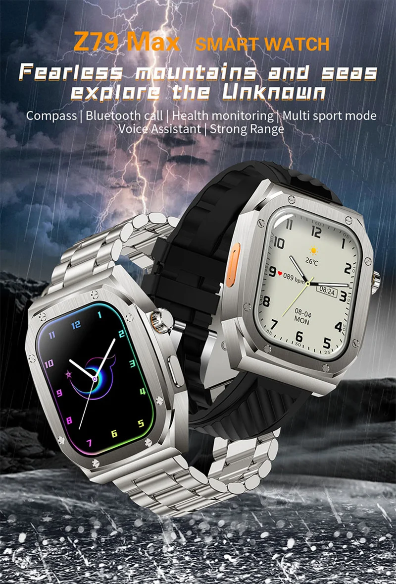 Z79 max Ultra Smart Watch Outdoor Shockproof IP68 Bluetooth Call +