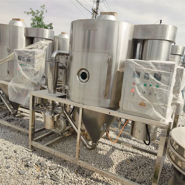 Spray tower dryers are used to convert liquids such as milk and milk powder into powder