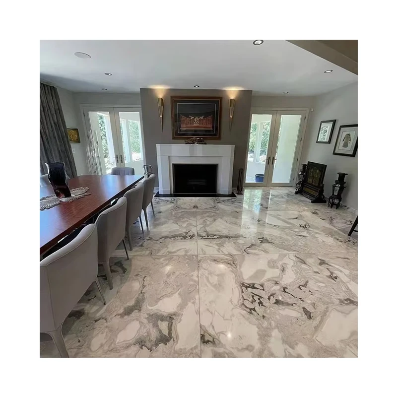 Italian Dover White Marble Slab Tiles Book Match Types White Marble Tile Price Flooring and Wall Decoration