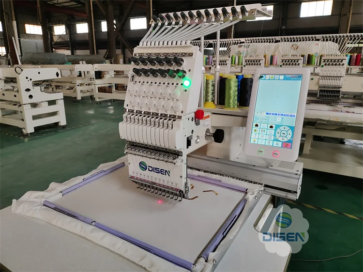 Beads and Sequin Device Mix System Feiya Embroidery Machine Price 2 Head with 12 Needlese for Embroider Machine