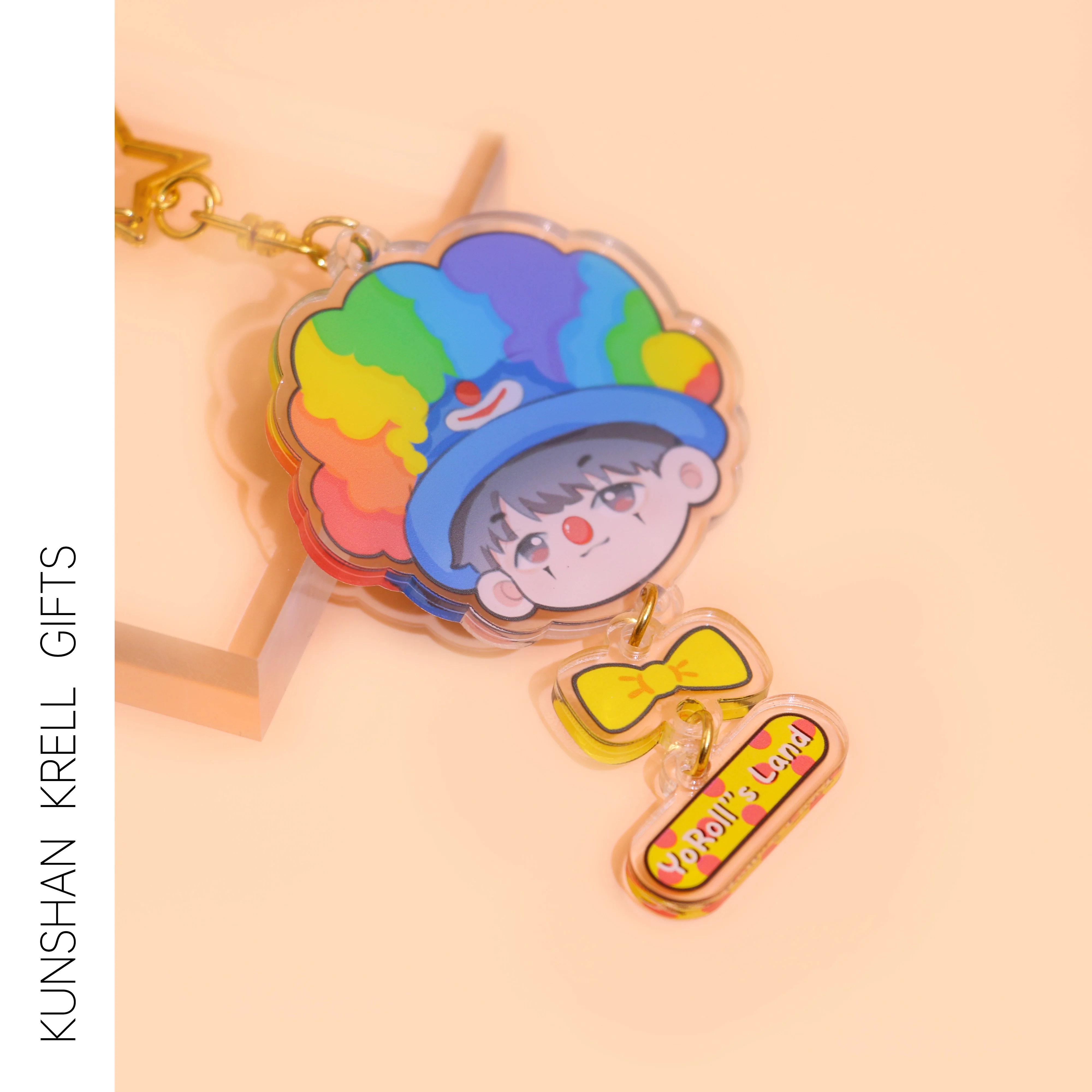 Wholesale Manufacture Acrylic KeyChain Custom Printed Acrylic Charms