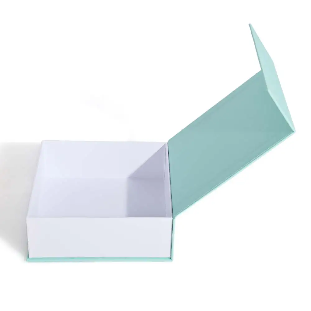 Boite Cadeau Recyclable Handmade Cardboard Box Packaging Custom Design Magnetic Flip Box With Lid