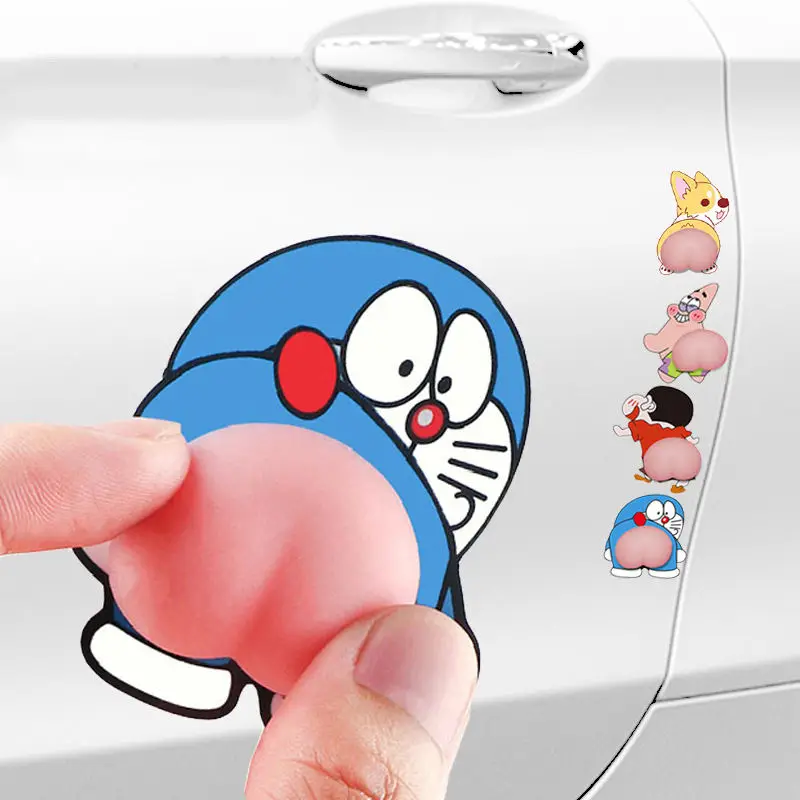 3D Ass Peach Squishy Toy Custom Cut Windshield Bumper Cute Cartoon Butt Bumper Sticker