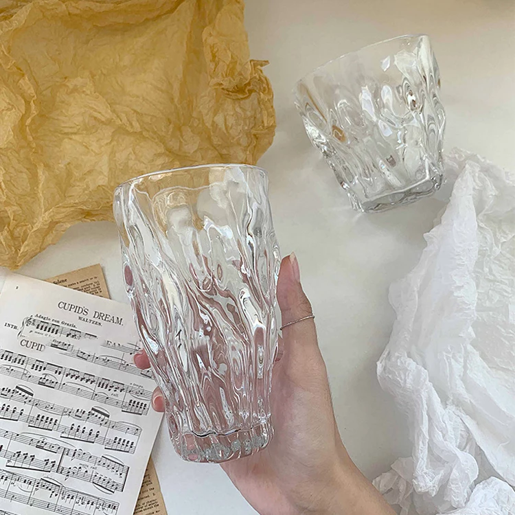 Стеклянные стаканы для кофе из боросиликатного стекла с креативной гравировкой