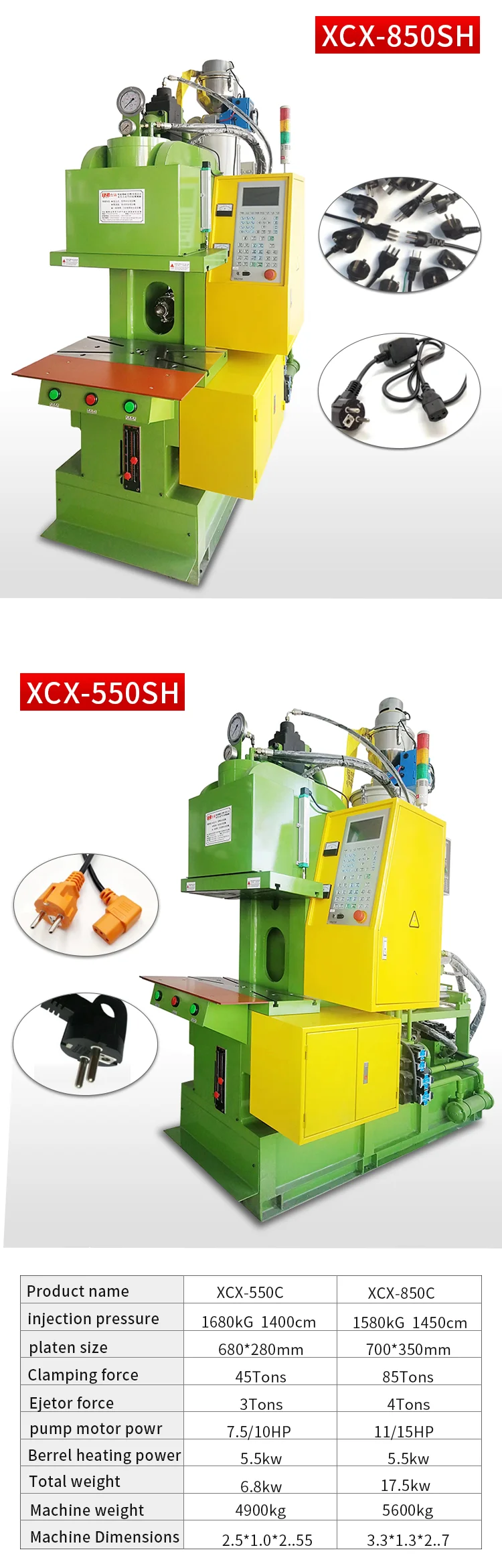 250 High Speed Injection Molding Machine for PVC Overmolding