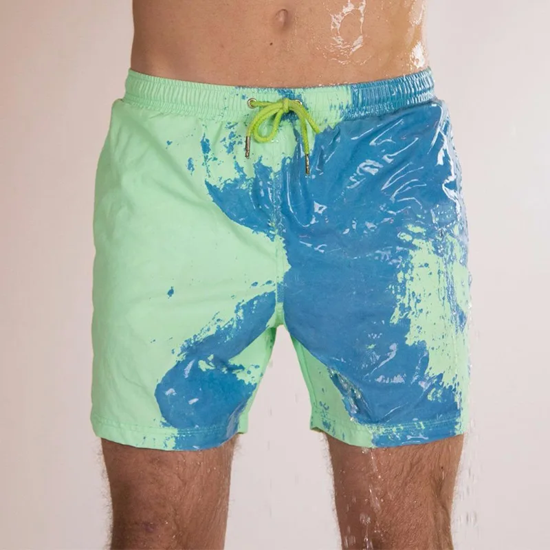 Wholesale Magical Men's Swimming Trunks Swimsuit Quick-drying Swim Trunks Water Color Change Men's Beach Shorts Canvas834_voghion.com