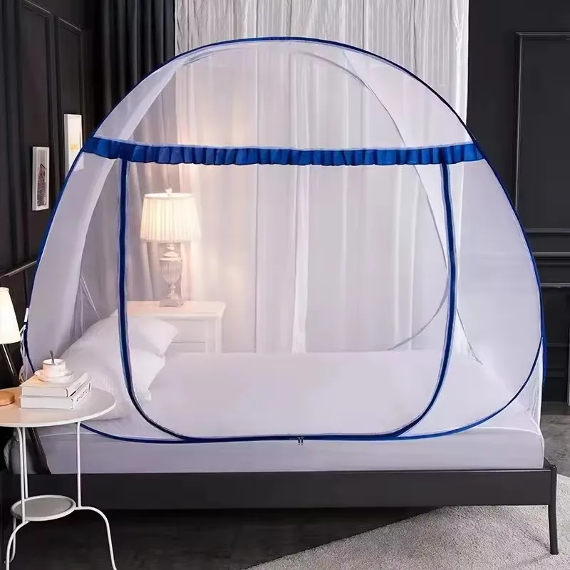 Fast Delivery Free Installation Foldable Yurt Home Single Double Door Student Dormitory Folding Mosquito Net