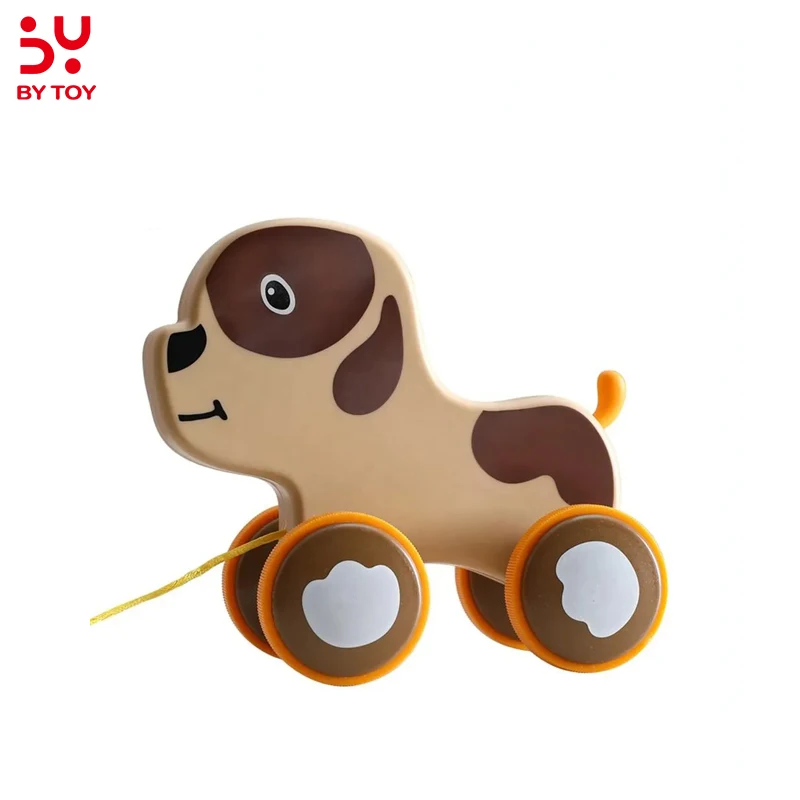 Crawling Cartoon Baby Elephant Cat Duck Cow Music Toddler Music Toys Baby Guide Toys Pull Along Animals