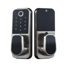Metal IP65 Waterproof Rainproof Biometric Fingerprint Smart Digital Door Lock Touch Screen Keypad TTLock wireless door lock