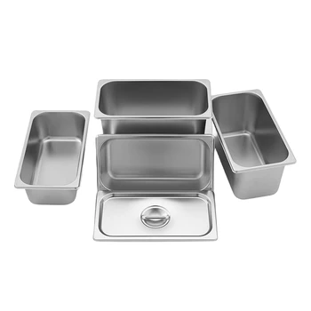 Kitchen Equipment Buffet Catering Full Size Gn1/3 1/6 Chafing Dish Food Tray Gastronorm Food Container Stainless Steel Gn Pan