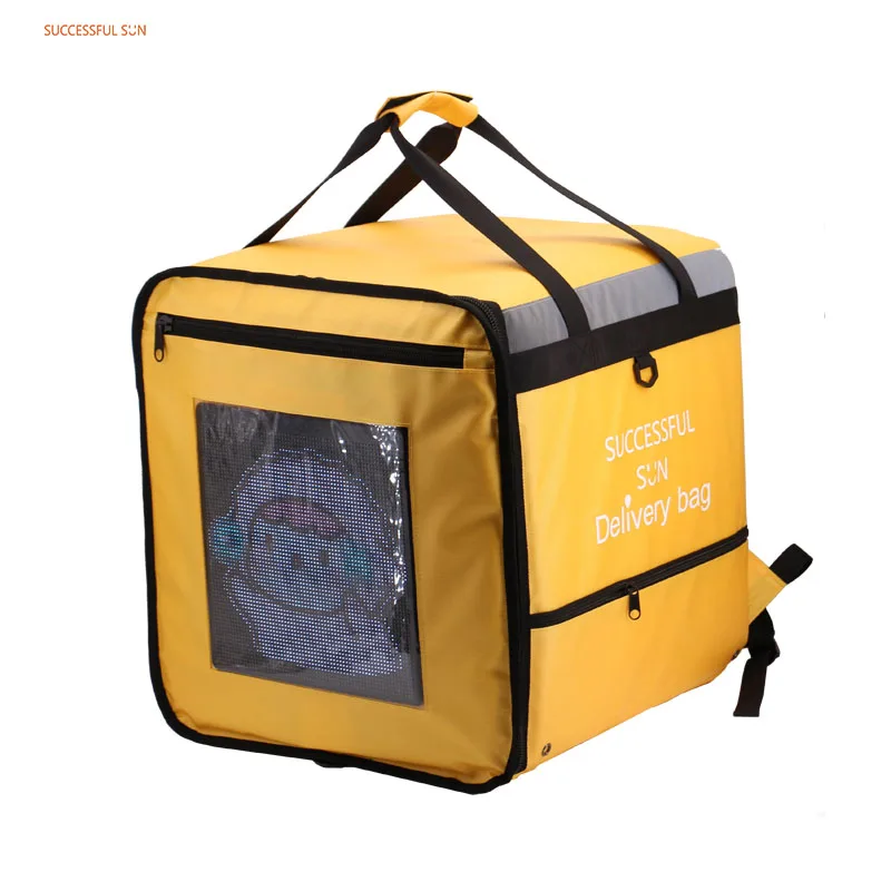 product wholesale reusable food delivery bags with motorcycle high quality cooler backpack for take away-4