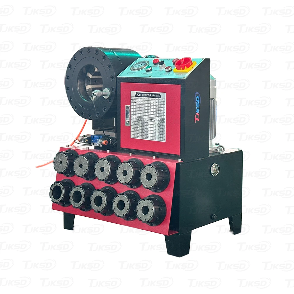DX68 DX69 Factory Automatic 1/4-2'' P32 P20 Hydraulic Hose Pipe Pressing Tool Crimper Excavator Hose Crimping Machine