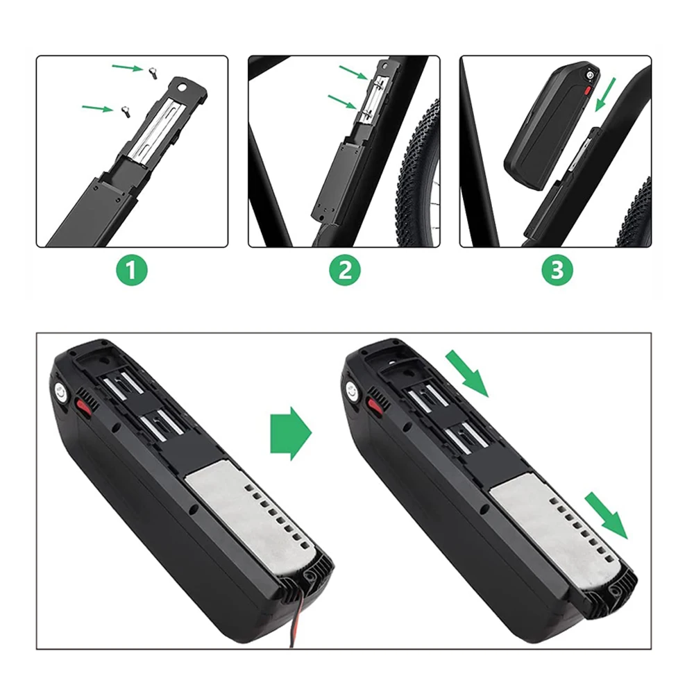 G80 хайлон 28AH 21AH 17.5AH, фара для электровелосипеда в батарея 52V 48V 36V аккумуляторная батарея для 200-1500W Bafang voilamart AW Ancheer и прочие двигатели