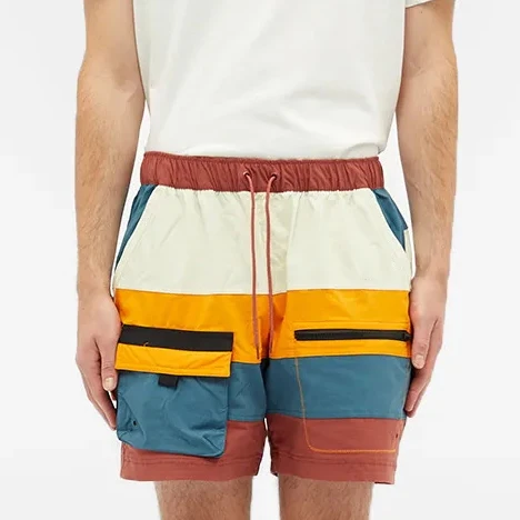 Pantalones Cortos Con Cremallera Para Hombre,Ropa De Calle Personalizada,100%  Algodón,Color Block - Buy Pantalones Cortos Color Block,Streetwear Para  Hombres,Pantalones Cortos 100% Algodón Para Hombres Product on Alibaba.com