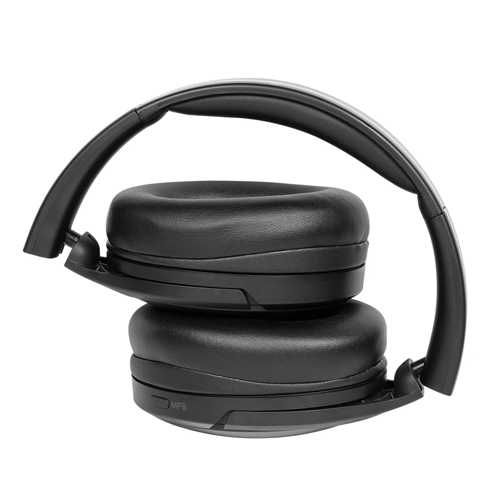 メル24406 Hush 233621 Wireless ANC Bluetooth Over-Ear Headphones - 100 Hours
