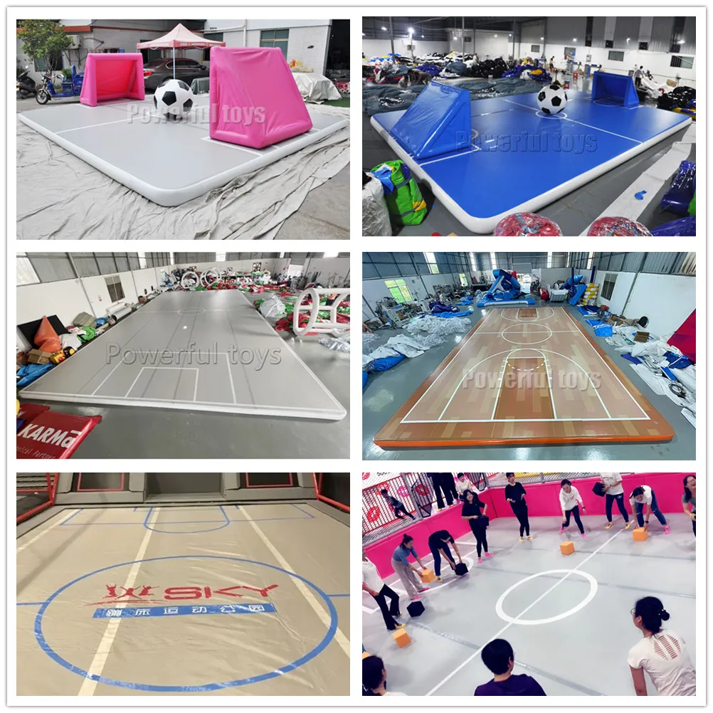 Custom Inflatable Large Size Jumping Air Track Floor Tumble Gymnastics ...