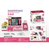 Caja registradora Pink-Pos con cinta transportadora y calculadora, 23x105x205 cm