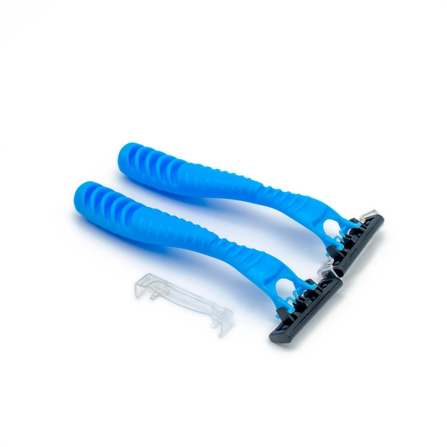 Portable Two-Blade Disposable Razor Kit Eco-Friendly Stainless Steel ...