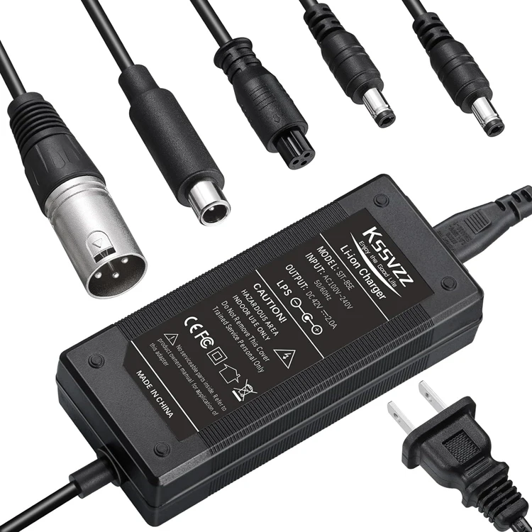 42V 2A Universal Electric Bike Charger - Reliable & Efficient