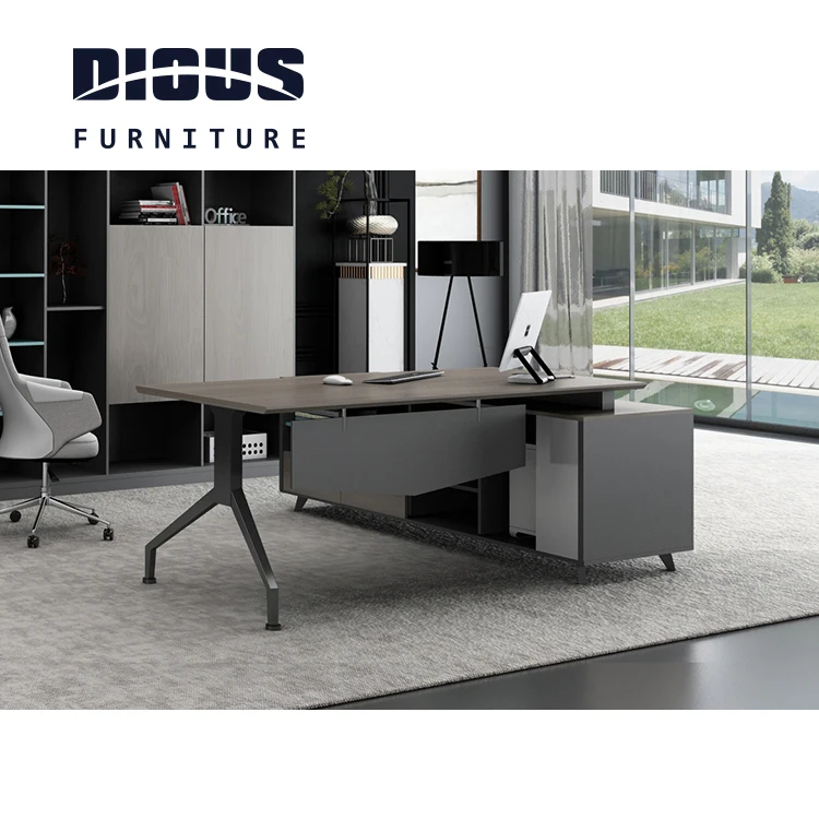 Dious popular new design granite office desk with chair