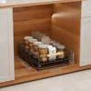 Black * spice rack [Depth 40cm]