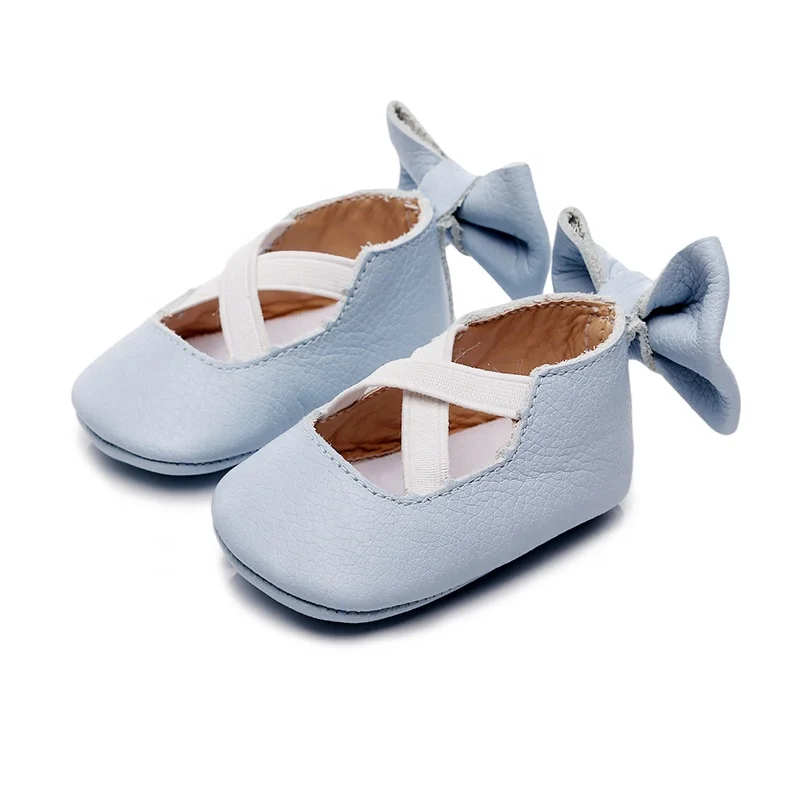 EVERTOP красивые однотонные туфли из натуральной кожи с бантом для девочек