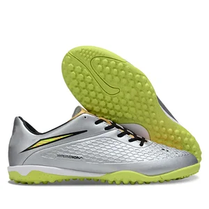 New High-top Men's Football Shoes Flat Bottom Indoor Training Football Field Boots