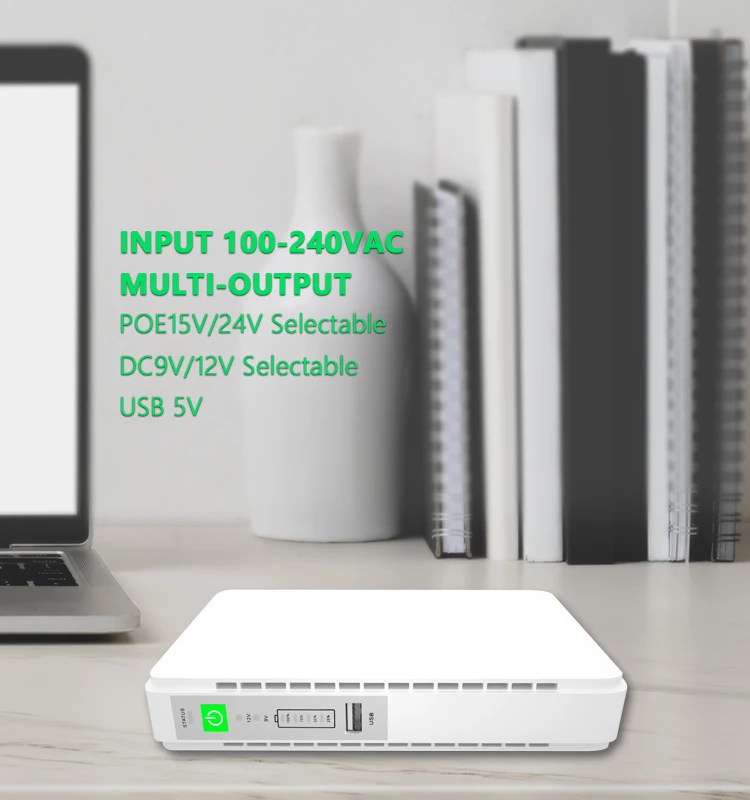 SKE UPS Manufacturer Custom DC Mini Wifi Router UPS 12v Lithium Battery