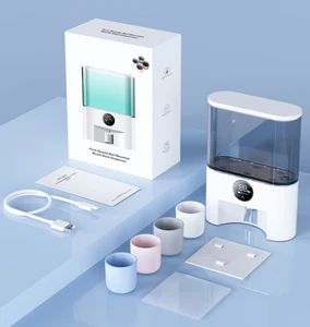 Electric Automatic Smart 500ml Wall-Mounted Rechargeable Mouthwash Dispenser Digital Multi-Purpose Teeth Whitening Accessory