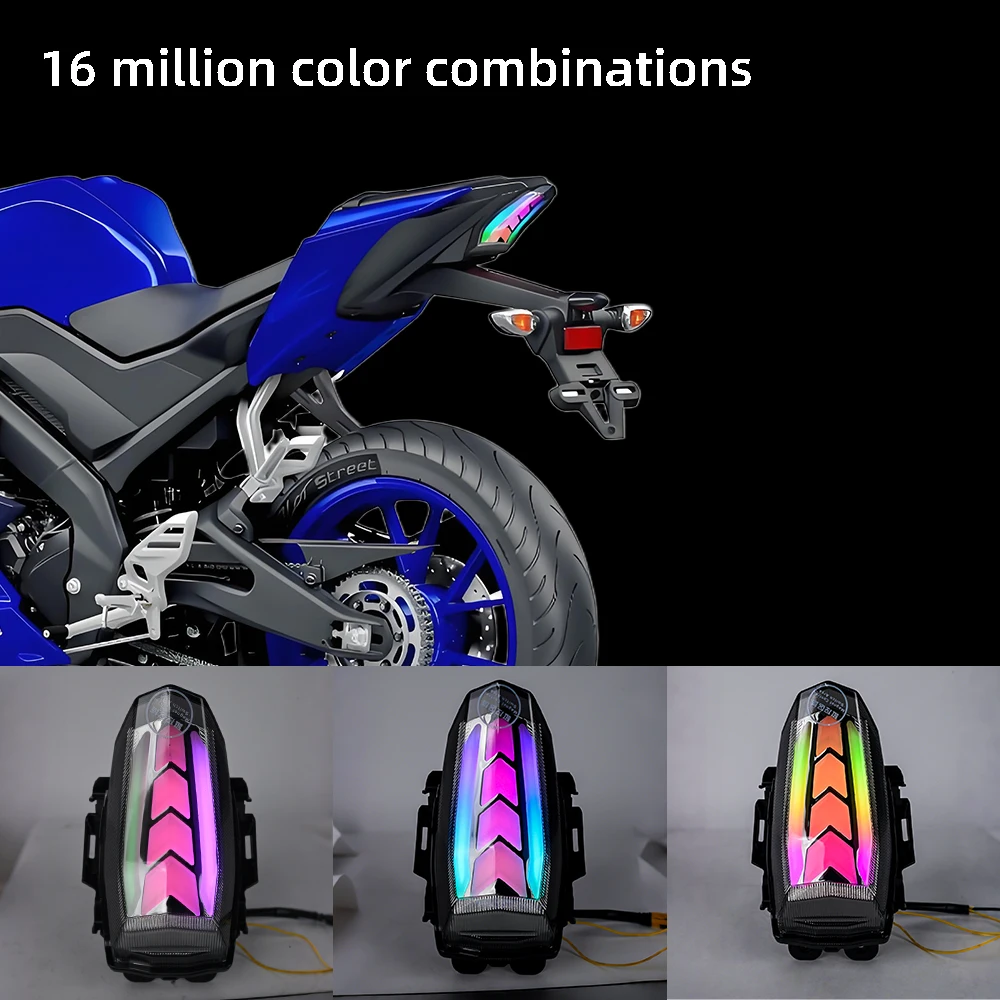 雅马哈R15 V3 YFZ配件促销项目发光二极管尾灯制动转向灯摩托车照明系统