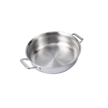 28 cm commercial/home catering frying pan stainless steel cooking pan